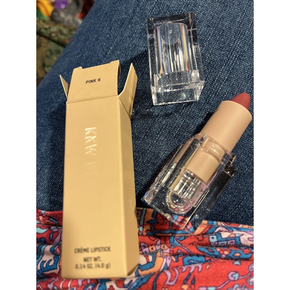 KKW Beauty Creme Lipstick PINK 6 Full Sz 0.14oz NIB